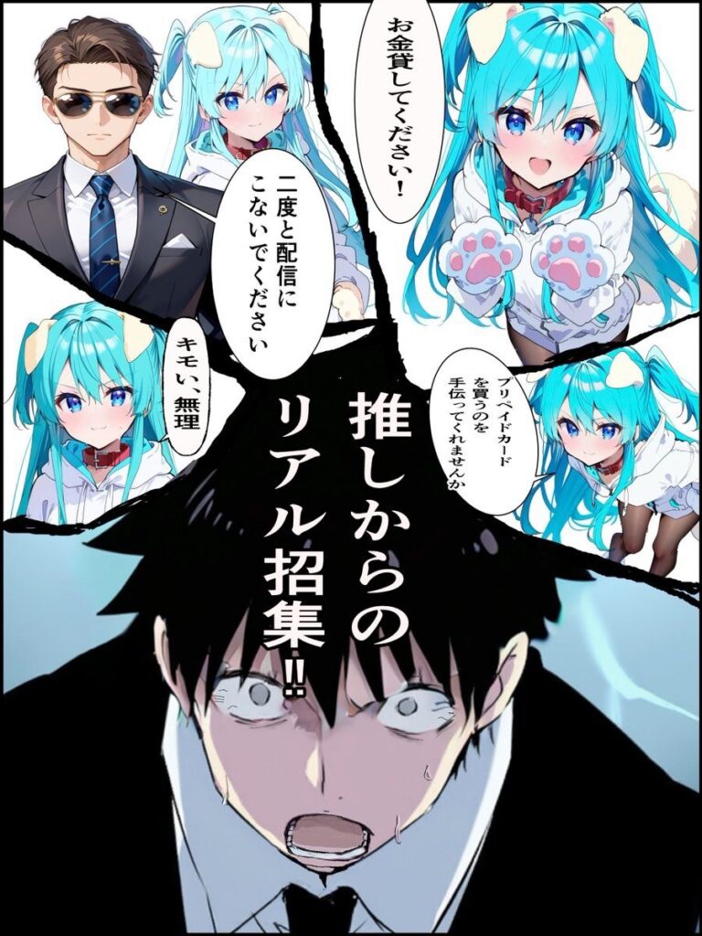 推しのVtuberに貢いだら出会えちゃった話｜メカしらす2030｜d_582416