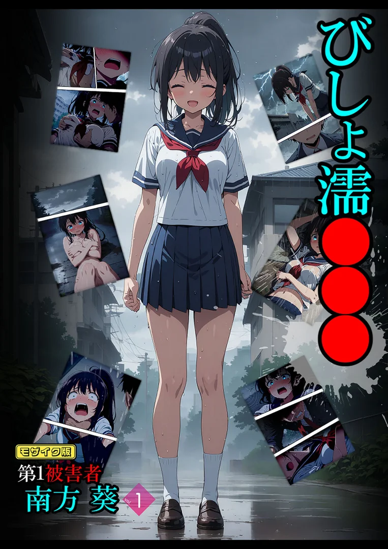 s594allud01640｜びしょ濡●●● 第1被害者 南方 葵【単話】 （1） モザイク版｜ばななメモリアル｜エロ漫画