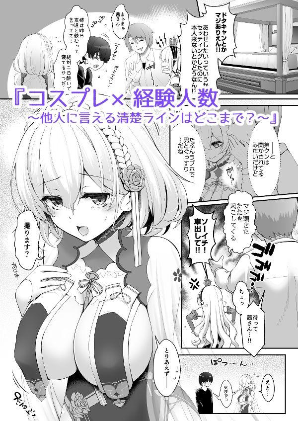 d_292815｜花嫁は天然長乳Hカップコスプレイヤー 〜コスプレイヤーふみか総集編II〜｜まりりん｜エロ同人