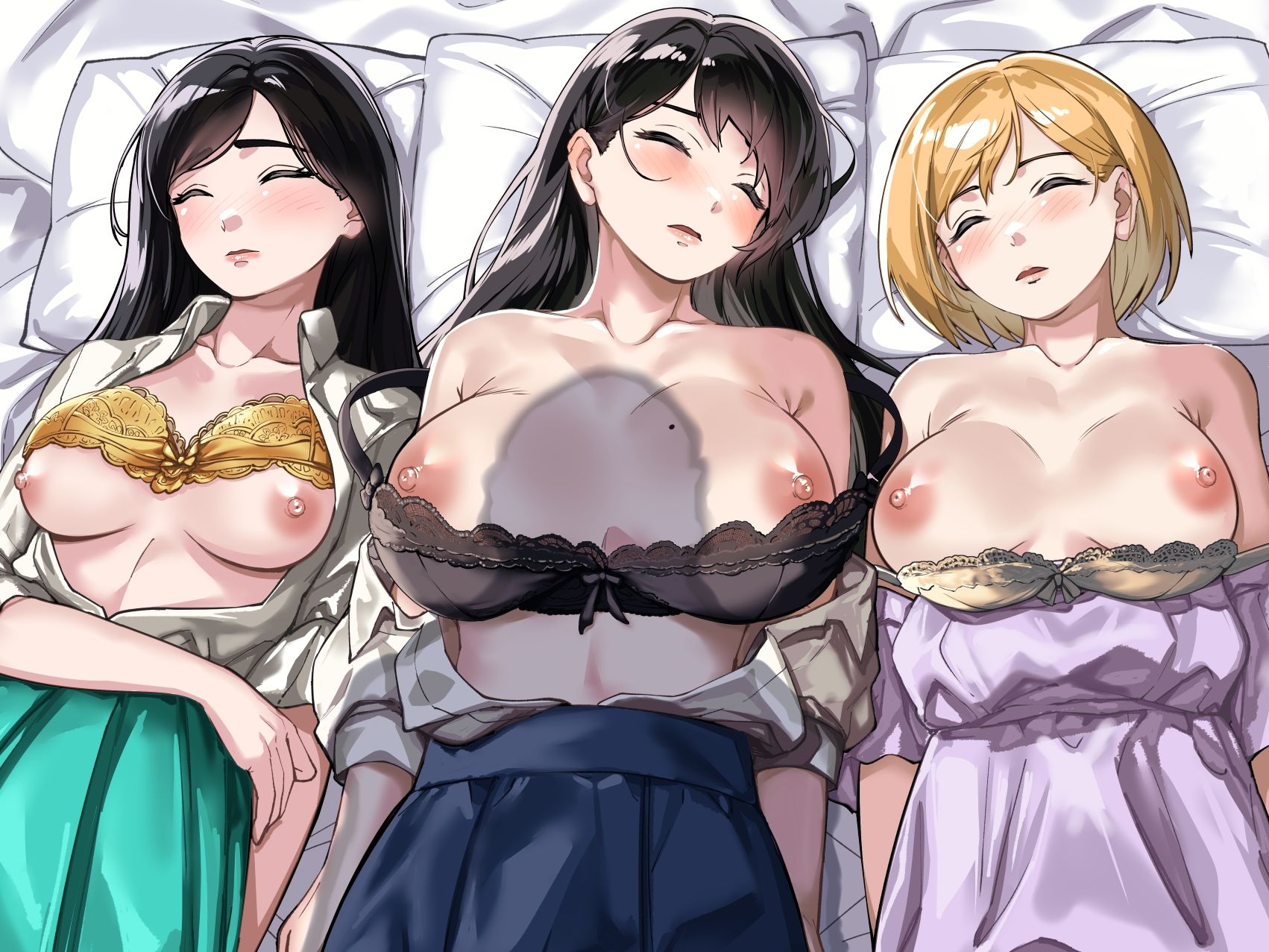d_306018｜眠泊〜お嬢様たちは民泊経営者の罠に堕ちる〜｜とかもす｜エロ同人